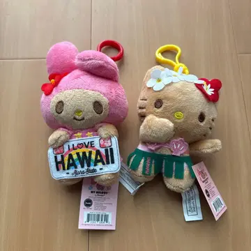 [ 하와이 한정판 ] 일광화상 마이멜로디 & 키티 세트