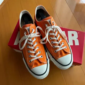 ALL STAR 오렌지 로우컷 스니커즈 27.5