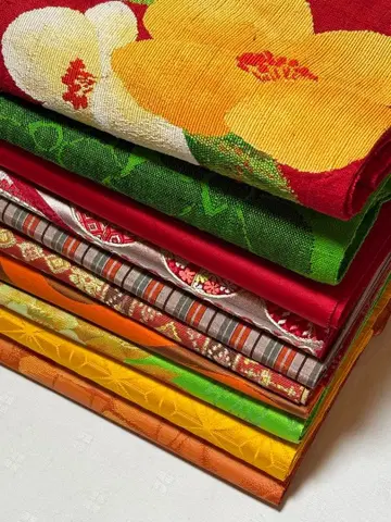 새상품급 기모노 오비 리메이크 소재.재료 나고야 오비 묶음 10점 선착순