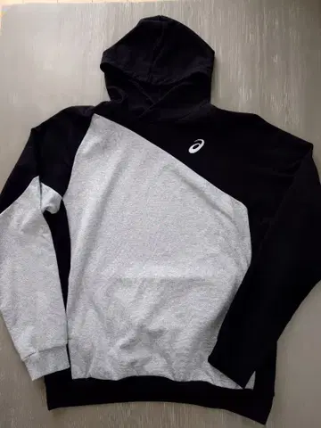 아식스 비대칭 풀오버 후드티 빅 사이즈 3XL
