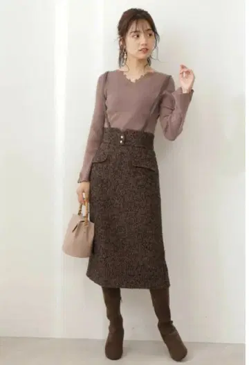 프로포션 바디 드레싱 서스펜더 포함 타이트 스커트 점프수트