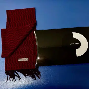 pierre cardin 캐시미어 100% 머플러 와인 레드