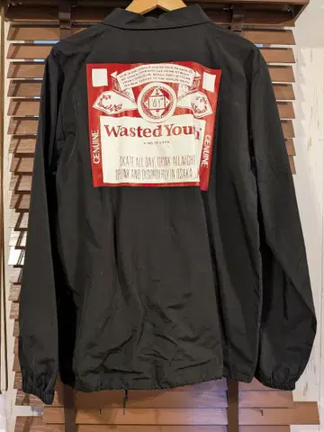 Wasted Youth 블랙 나일론 자켓 L