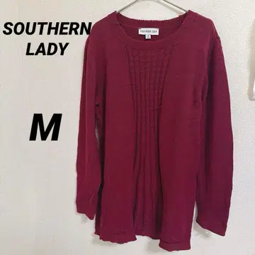 SOUTHERN LADY [ M ] 빨간색 긴팔 니트 버건디 스웨터 레드