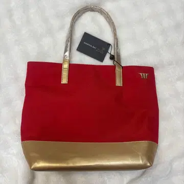 마리나 베이 샌즈 토트백 레드/골드