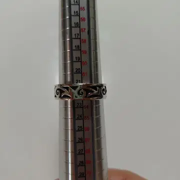 실버 반지 21호 장식 무늬 925 링크