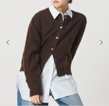 BEAUTY&YOUTH 폭스 캐시미어 블렌드 크루넥 가디건