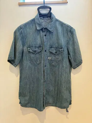 데님 셔츠 버튼업 2 포켓