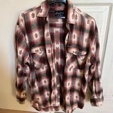 atlast&co. 체크 무늬 긴팔 플란넬 셔츠