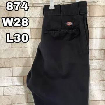 디키즈 워크 팬츠 874 자수 블랙 28 x 30