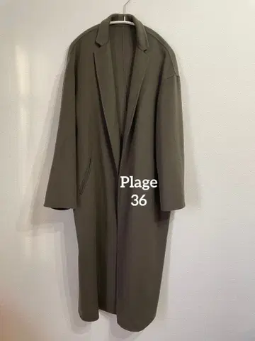 플라주 해밀턴 테일러드 코트 카키 36