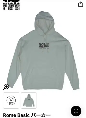 ROME hoodie 그레이 M