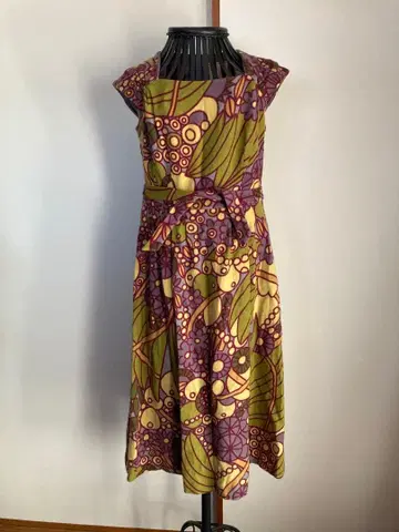 시빌라 울 개성있는 패턴 원피스 호코모모라 츠모리치사토 레트로 일본제