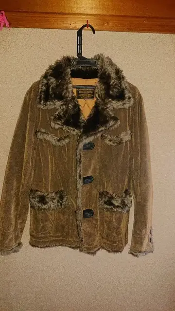 코듀로이 자켓 구제 의류 브라운