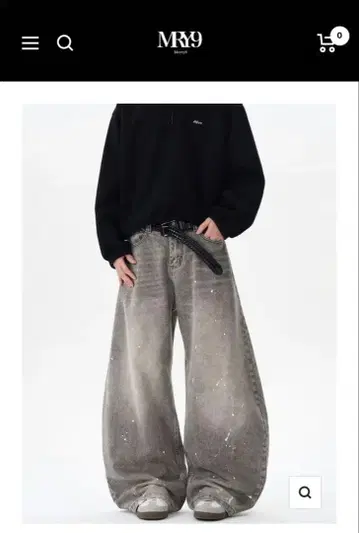 MRY9 와이드 데님 팬츠