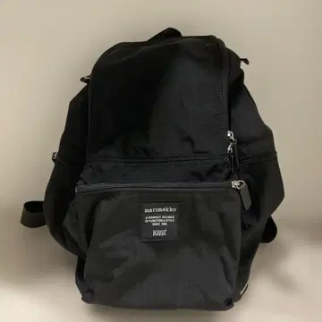 marimekko 블랙 백팩