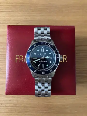 다이버 워치 300m 방수 잭 메이슨 JM-D101 블루