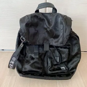 marimekko 블랙 카모플라쥬 백팩