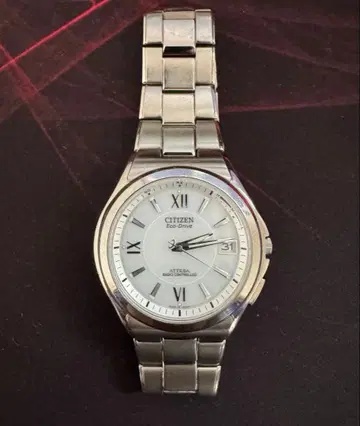 [가동품] 손목시계 CITIZEN ATTESA 시티즌 전파 솔라 데이트