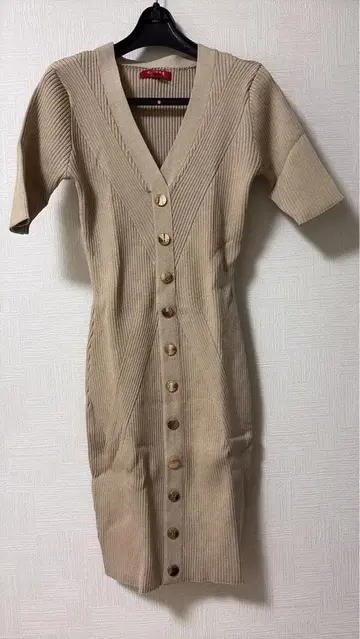 GUESS 베이지 니트 원피스 S