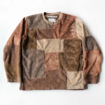 화이트 마운티니어링 패치워크 플리스