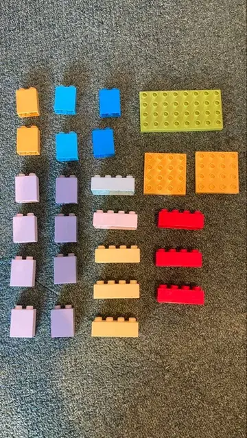 레고 듀플로 블록 특수 부품 25피스 묶음 판매