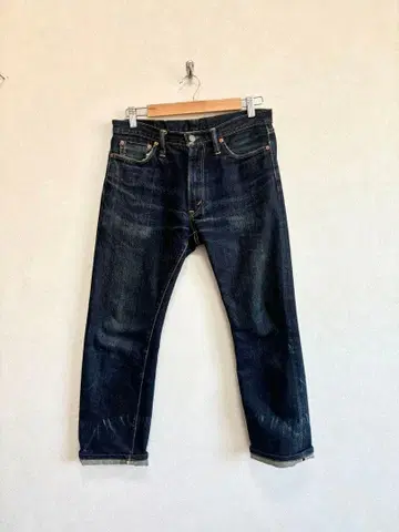 THE FLAT HEAD 데님 다크 네이비