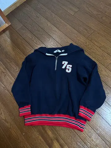 good enough 굿이너프 G 75 집업 후드티 네이비