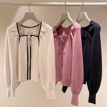 스나이델 레이스업 디자인 니트 풀오버 SWNT231147