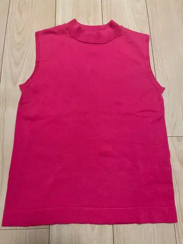 아틀리에 시크 슬리브리스 니트 핑크 사이즈 38