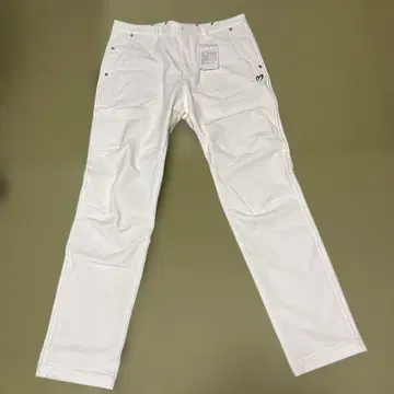 화이트 카고 팬츠 남성 의류 속기모 포함