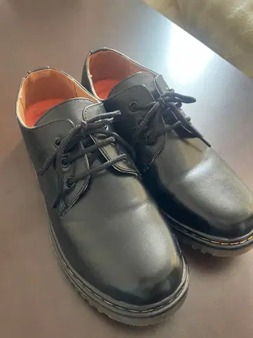 PLAYBOY 블랙 레이스업 슈즈 25cm