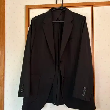 블랙 싱글 버튼 비즈니스 자켓