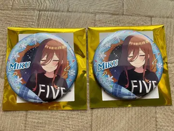 5등분의 신부 나카노 미쿠 anisugar 후르츠 도넛 캔 배지