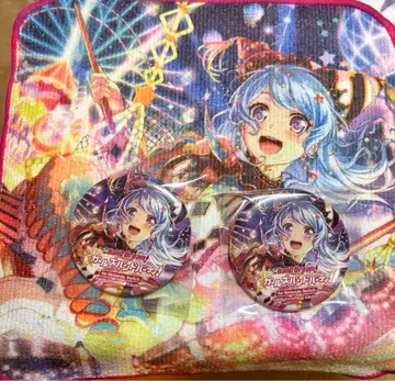 뱅드림 마츠바라 카논 Switch 특전 캔뱃지 애니메이트 손수건 세트