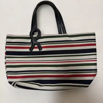 스트라이프 디자인 핸드백
