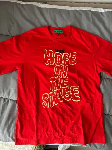 HOPE ON THE STAGE 티셔츠 L 사이즈 빨간색