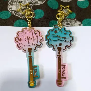 앙스타 아츠키 슈 카게히라 미카 아크릴 키링 2개 세트