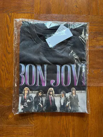 새상품 good rock speed BON JOVI 프린트 T셔츠