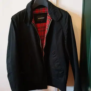 NEVERTRUST 해링턴 자켓 타탄