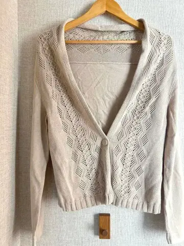 KEIKO SUZUKI COLLECTION 시스루 니트 가디건