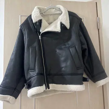 RAGEBLUE 가죽 보아 라이더 자켓