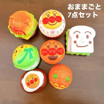 호빵맨 소꿉놀이 완구 7개 세트 싹둑싹둑 자르는