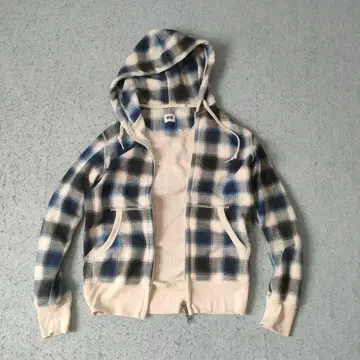 UNIQLO 체크 지퍼 후드티 옴브레