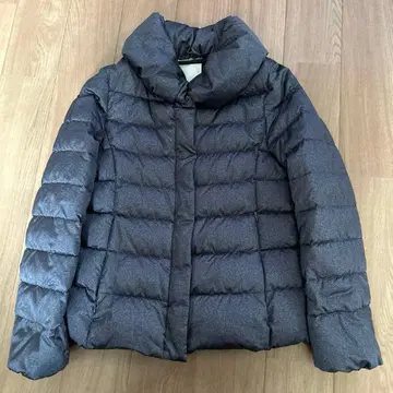 자유구 그레이 퀼팅 다운 자켓