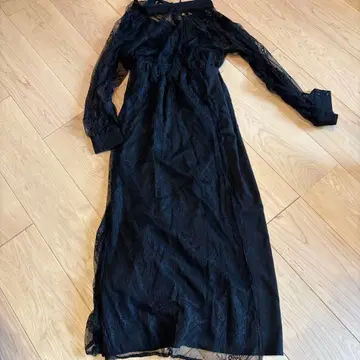 블랙 레이스 원피스