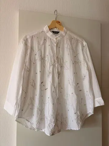 네넷 Ne-net 스타더스트 자수 블라우스 긴팔 2 화이트