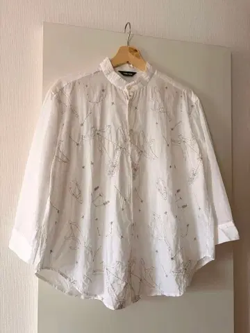 네넷 Ne-net 스타더스트 자수 블라우스 긴팔 2 화이트