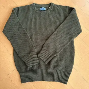 BLUE BLUE JAPAN 니트 스웨터 사이즈 2 올리브 그린