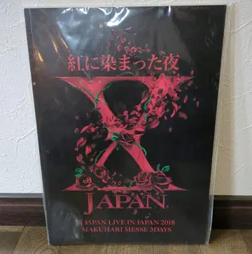 XJAPAN 홍에 물든 밤 엑스재팬 팜플렛 굿즈 라이브